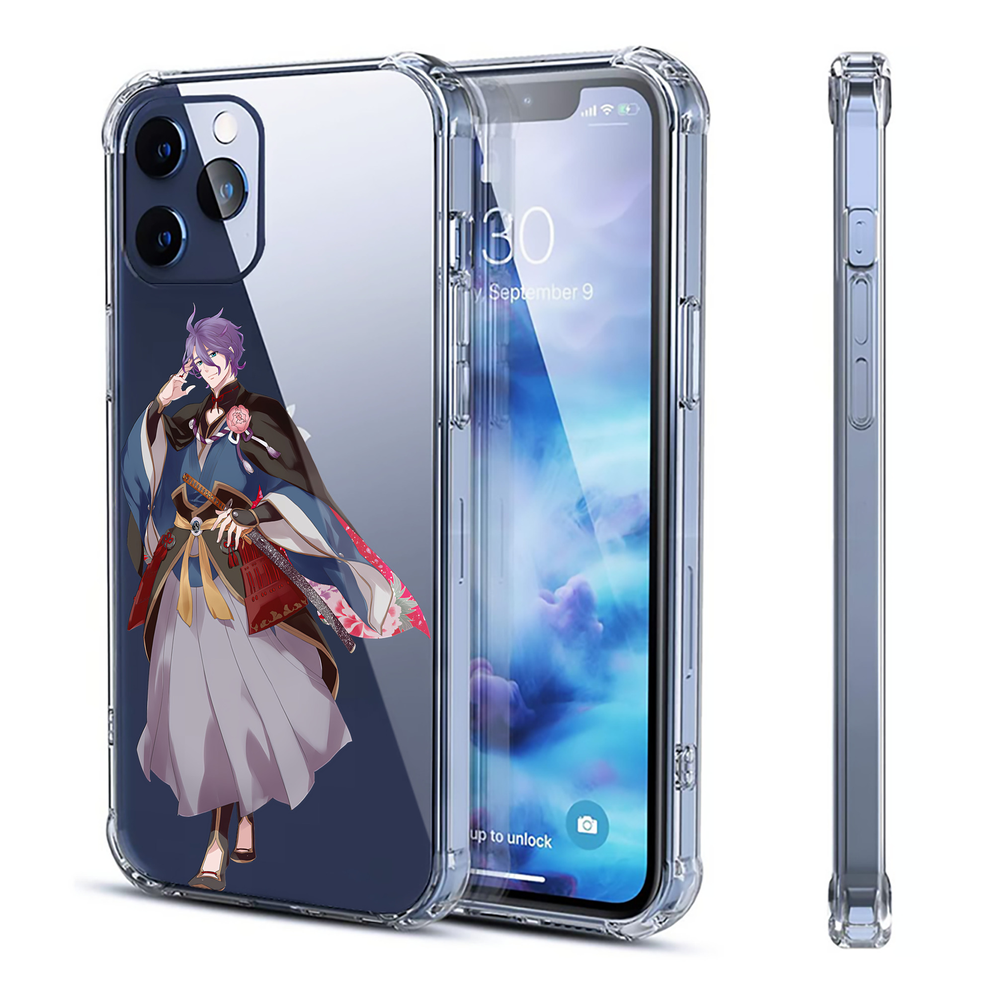 （画像用） 刀剣乱舞 Touken Ranbu 【iPhone 12シリーズ対応】透明スマホケース（クリアソフトケース）